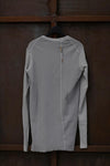 BORIS BIDJAN SABERI Long Sleeve T-Shirt AW22 LS1.2 RF FTN00001+FTJ00001 Light Gray PBBS23 4